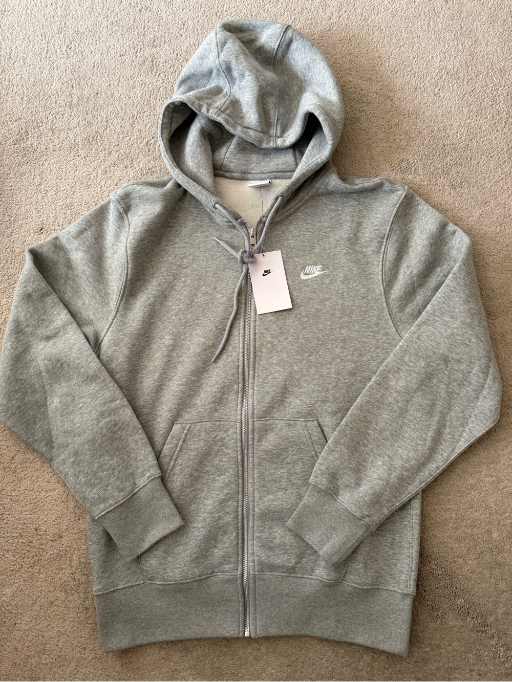 NWT! Nike Club Fleece Full Zip Hoodie Menโs Size Small